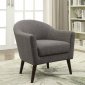 Amari Accent Chair 59741 2Pc Set in Gray Fabric by Acme