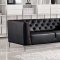 1265 Bisby 3Pc Sofa Set in Black Leatherette by VIG