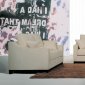 Contemporary Fabric Living Room Set with Sofa Bed