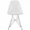 Cresco Set of 4 Dining Chairs CR19CL in Clear by LeisureMod