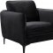 Poppy Sofa 690 in Black Velvet Fabric by Meridian w/Options