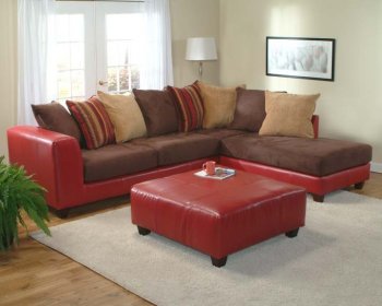 Multi Color Modern Sectional Sofa w/Optional Ottoman [WDSS-3049]