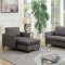 Ceasar Sectional Sofa Set 53315 in Gray Fabric by Acme w/Chair