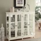 Accent Cabinet 950306 in White w/Glass Panels by Coaster