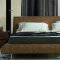 Lotto Modern Upholstered Bed by Rossetto in Tabacco w/Options