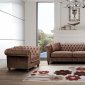 108 Loveseat in Brown Fabric by ESF w/Optional Chair