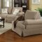 504121 Genevieve Sofa in Sandy Brown Fabric by Coaster w/Options