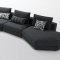 Bergen Sectional Sofa in Dark Fabric by VIG