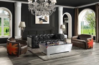 Brancaster Sofa LV02285 Antique Slate Leather by Acme w/Options [AMS-LV02285 Brancaster]