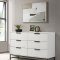 Sonora Bedroom Set 5Pc 224861 in White by Coaster w/Options