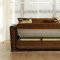 Modern Brown & Brick Two-Tone Living Room w/Storage Sleeper Sofa