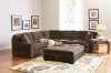 500703 Luka Sectional Sofa in Coffee Bean Fabric by Coaster