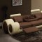 4084 Sectional Sofa in Brown & Tan Bonded or Half Leather by VIG