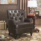 902652 Accent Chair Set of 2 in Dark Brown Leatherette by Coaste