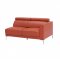 Slate Sectional Sofa in Orange Leather by Beverly Hills