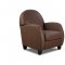 Brown or Black Bonded Leather Modern Elegant Accent Chair