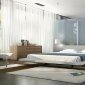 MD323 Jane Bed by Modloft in Dove Gray Fabric Leather w/Options