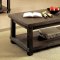 Mara CM4410 Coffee Table & 2 End Tables 3Pc Set in Dark Walnut