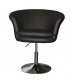 Kristina Set of 2 Swivel Chairs Black Leatherette by Whiteline