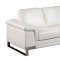 U7660 Sofa in White Bonded Leather by Global w/Options