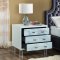 Modica Side Table 814 in Glass Marble Look Design by Meridian