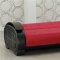 Black Leatherette & Red Fabric Modern Sofa Bed w/Options