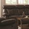 Zimmerman Motion Sofa 60171 in Dark Brown by Coaster w/Options