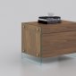 Il Vetro Set of 2 Nightstands in Walnut by Casabianca