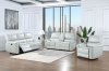 U1790 Power Motion Sofa & Loveseat Set Light Gray PU by Global