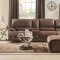 Hibiscus Power Motion Sectional Sofa 53075 in Brown Fabric Acme