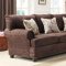 Elena 9729 Sofa by Homelegance in Chocolate Fabric w/Options