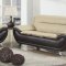 1072 Sofa in Almond & Brown Faux Leather w/Options