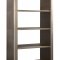 Jennavieve Bookcase 92555 in Gold Aluminum by Acme