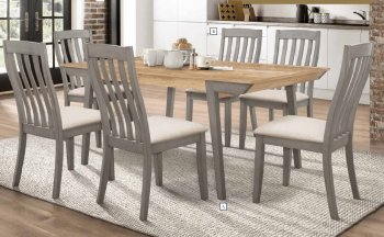 Nogales 7Pc Dining Room Set 109811 in Acacia & Grey by Coaster [CRDS-109811-Nogales]