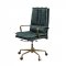 Tinzud Office Chair 93166 Dark Green Top Grain Leather by Acme