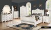 Riviera Bedroom in Antique Style White w/Optional Case Goods