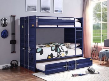 Cargo Full/Full Bunk Bed 37905 in Blue by Acme [AMKB-37905 Cargo]