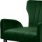 Luxe Counter Stool 792 Set of 2 Green Velvet Fabric by Meridian