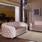 HD1420 Sofa & Loveseat Set in Silver Velvet by VImports