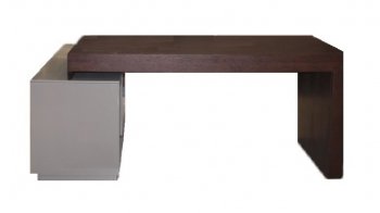 S005 Modern Office Desk by J&M in Wenge & Grey [JMOD-S005 Wenge Grey]