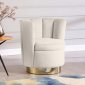 Lily Accent Chair 578 in Cream Velvet by Meridian