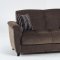 Aspen Yuky Brown Sofa Bed in Fabric by Sunset w/Options