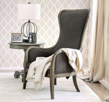 Charlottestown Accent Chair CM-AC6078 in Dark Gray Fabric [FACC-CM-AC6078-Charlottestown]