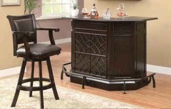 100677 Bar Unit by Coaster w/Optional Barstools [CRBF-100677]