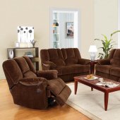 50220 Obert Reclining Sofa in Brown Fabric by Acme w/Options