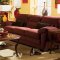 Rich Raisin or Chocolate Microfiber Living Room Sofa w/Options