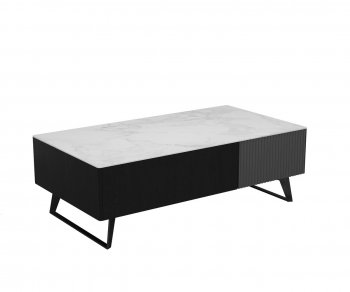 Jax Coffee Table in Black by Beverly Hills [BHCT-Jax Black]