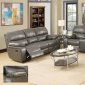 7734 Reclining Sofa in Grey Leatherette w/Options