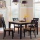 Al Fresco II 5Pc Dining Set 641-CD - Black & Driftwood - Liberty