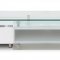 Ema TV Unit in White w/Glass Top by Whiteline Imports